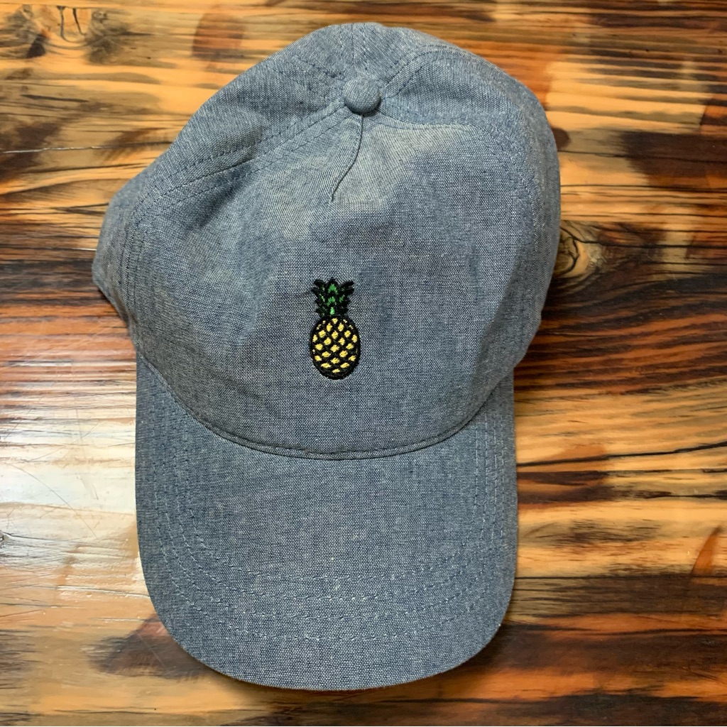 Pineapple Dad Hat. Adjustable